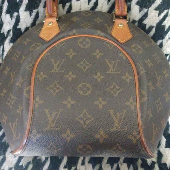 ❤️Authentic 2001 LOUIS VUITTON Bowler Bag Ellipse Purse + Crossbody Strap - Picture 7 of 12